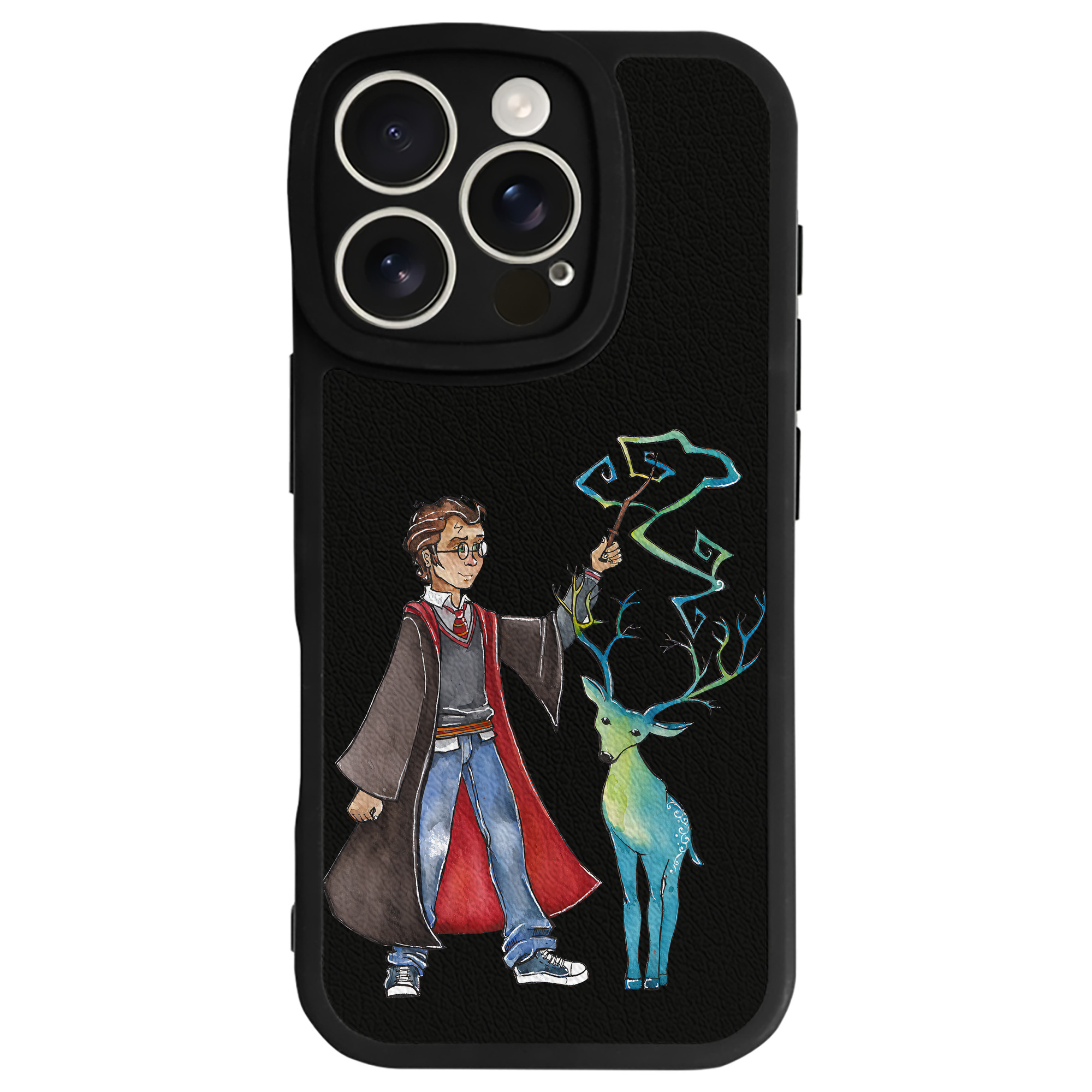 （画像用） Harry Potter ハリー・ポッターシリーズ 【iPhone 16シリーズ対応】シリコンスマホケース（レザー調） 材質：シリコン